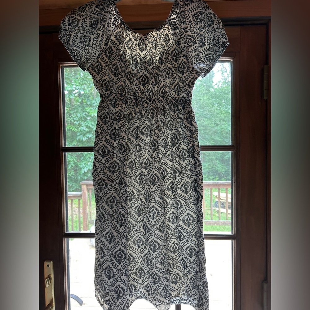 Vintage GAP Black and White Midi Sundress